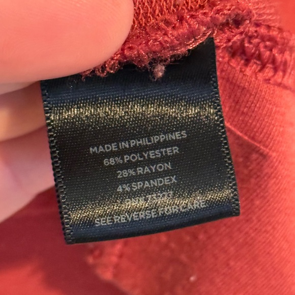 Simply Vera Vera Wang Kids Long Sleeve Tops - Olive and Burgundy - Picture 10 of 10